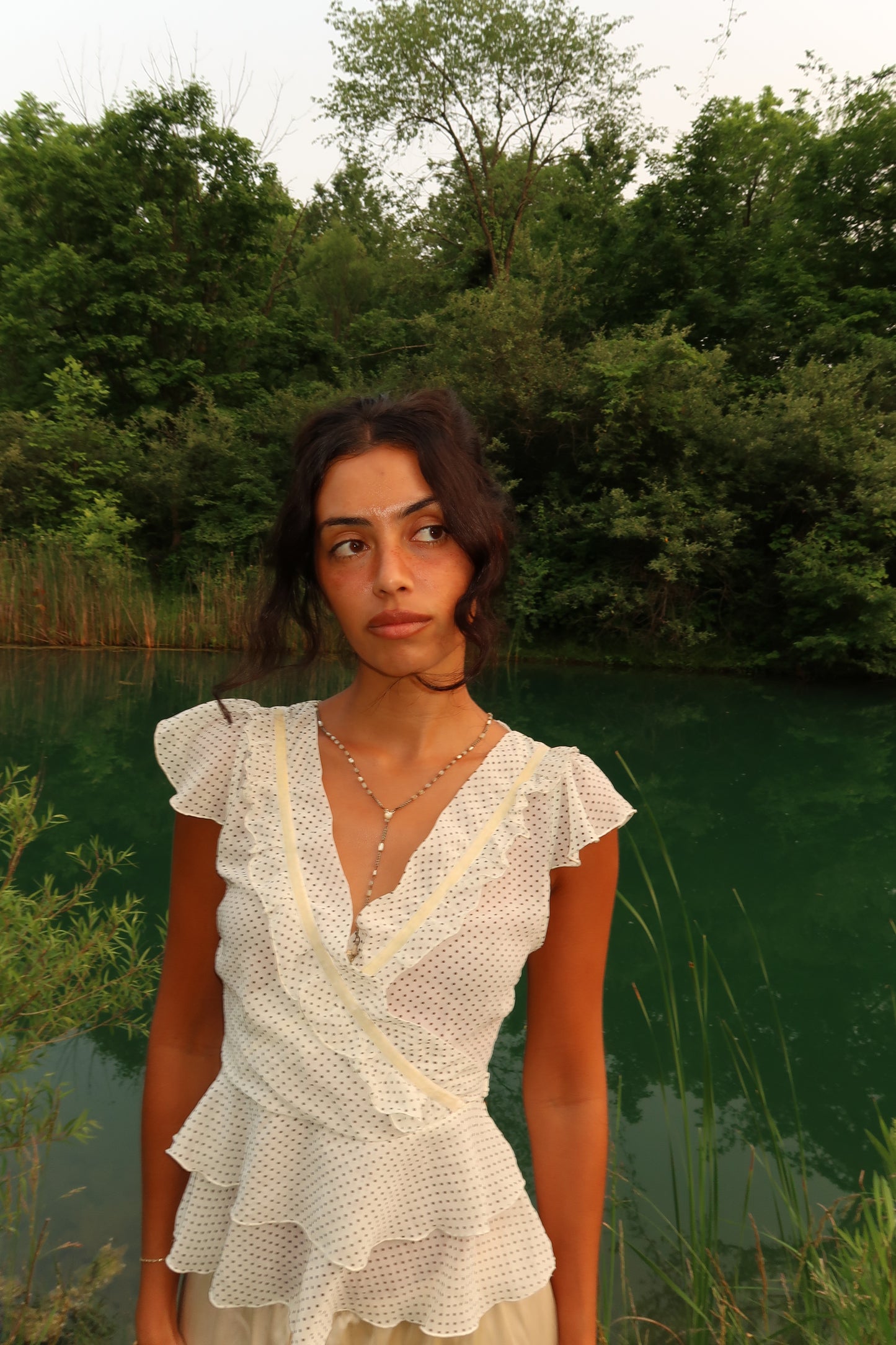 Willow Whisper Wrap Top (XS)