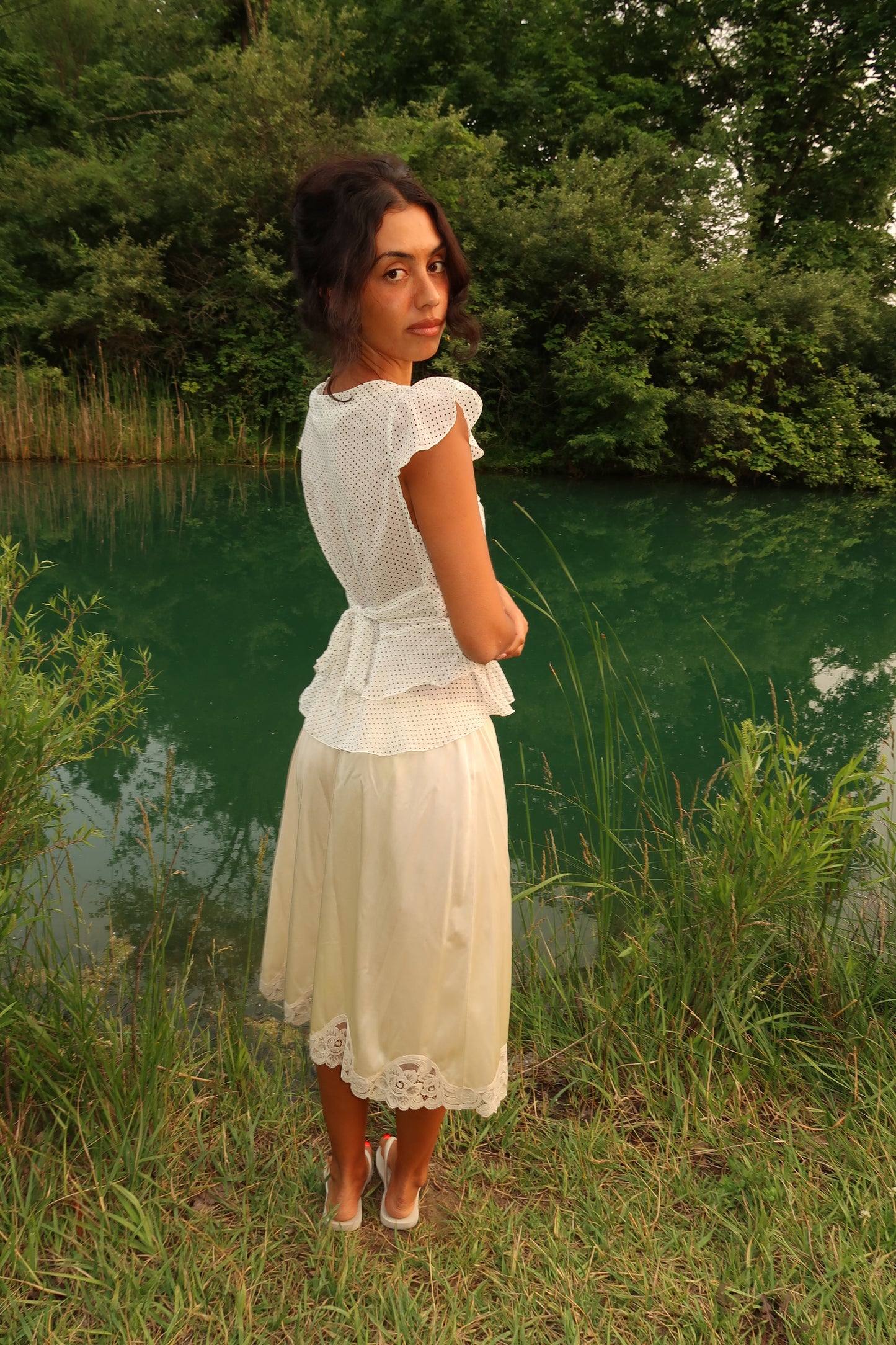 Willow Whisper Wrap Top (XS)