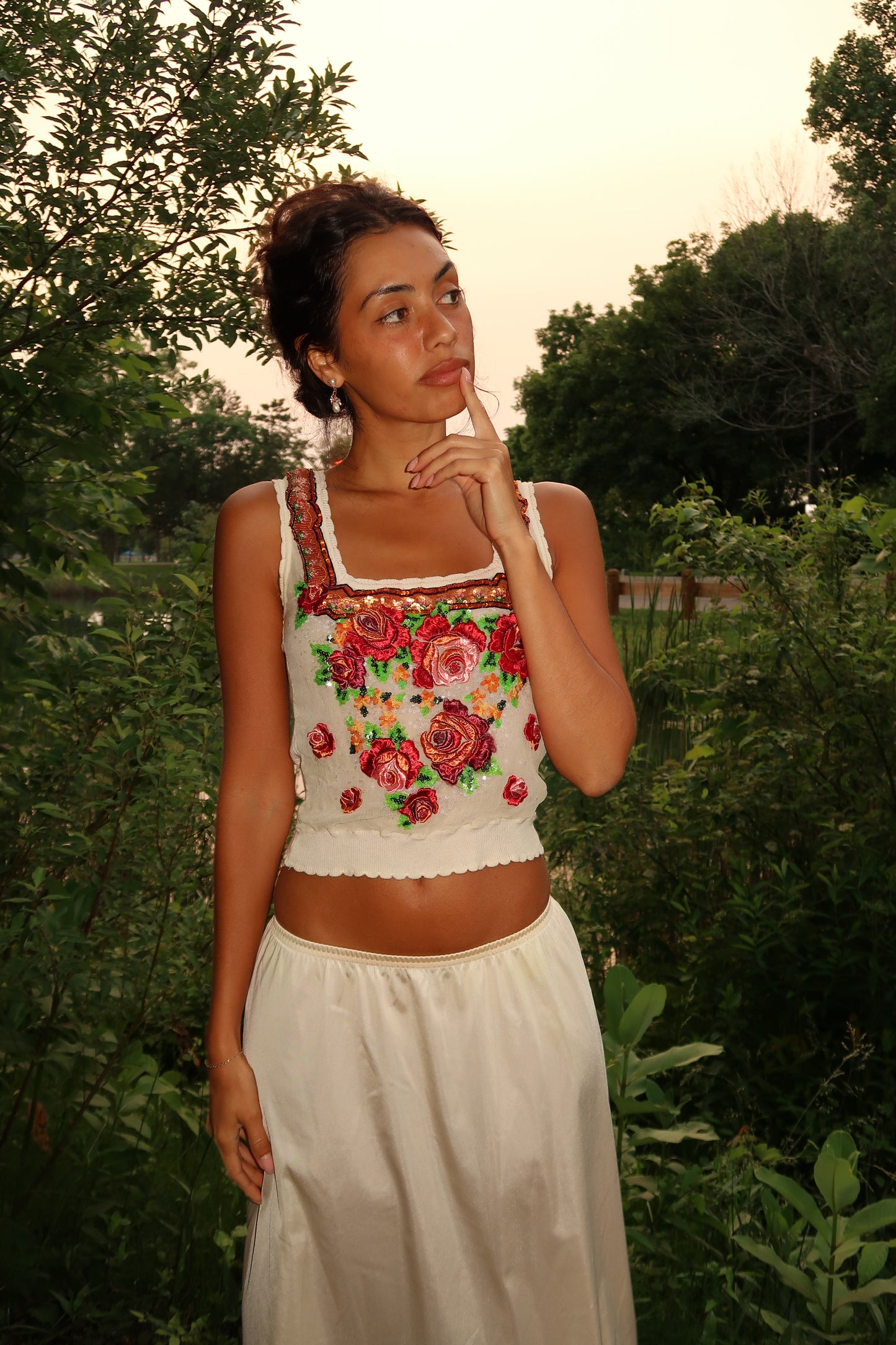 Blumarine flora Mexicana Crop (XS-S)