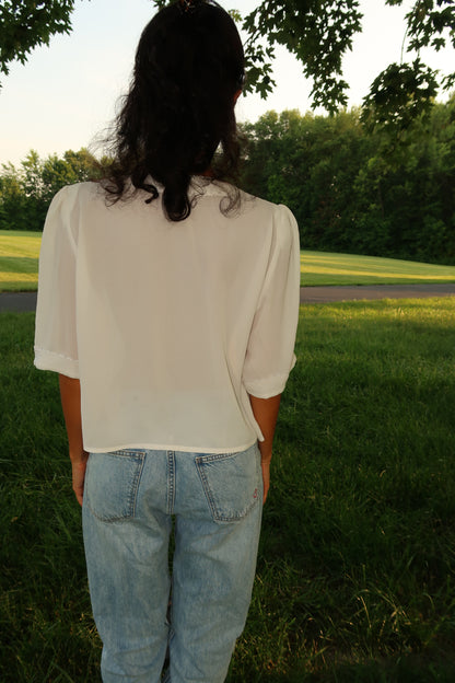 Pearl Bloom Blouse (S-M)