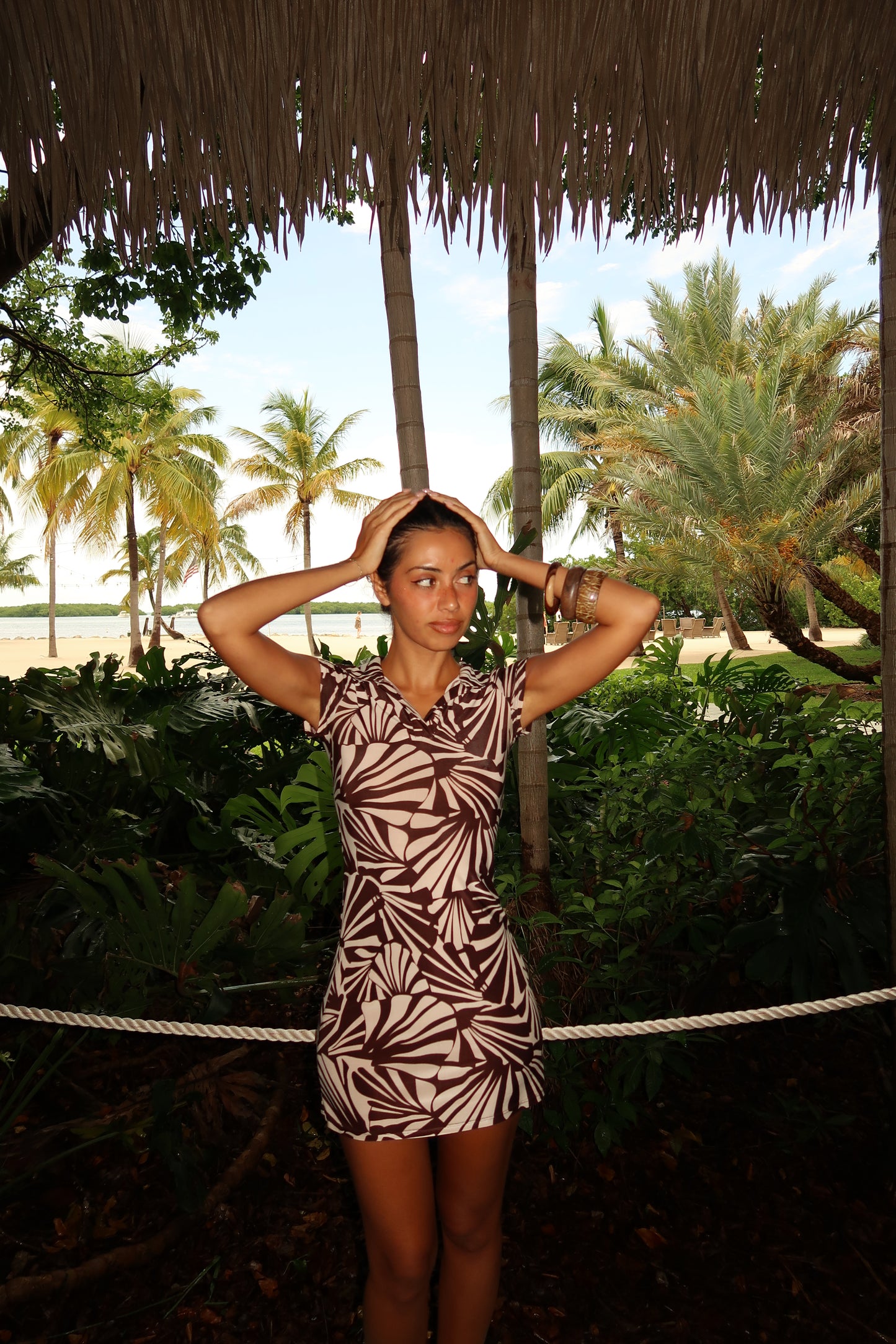 Palm Shadow Dress (XS)