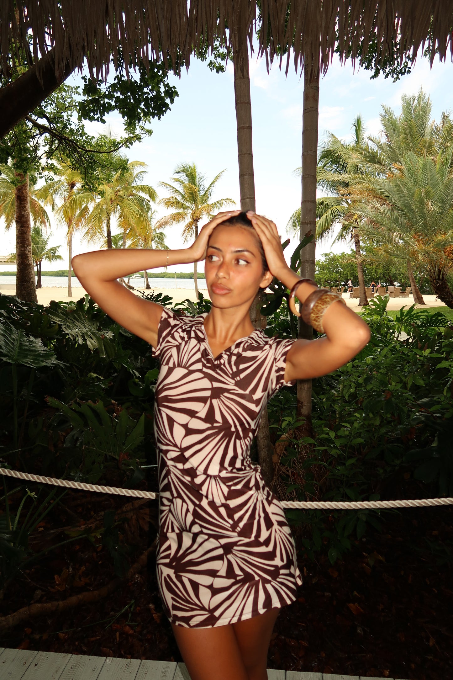 Palm Shadow Dress (XS)