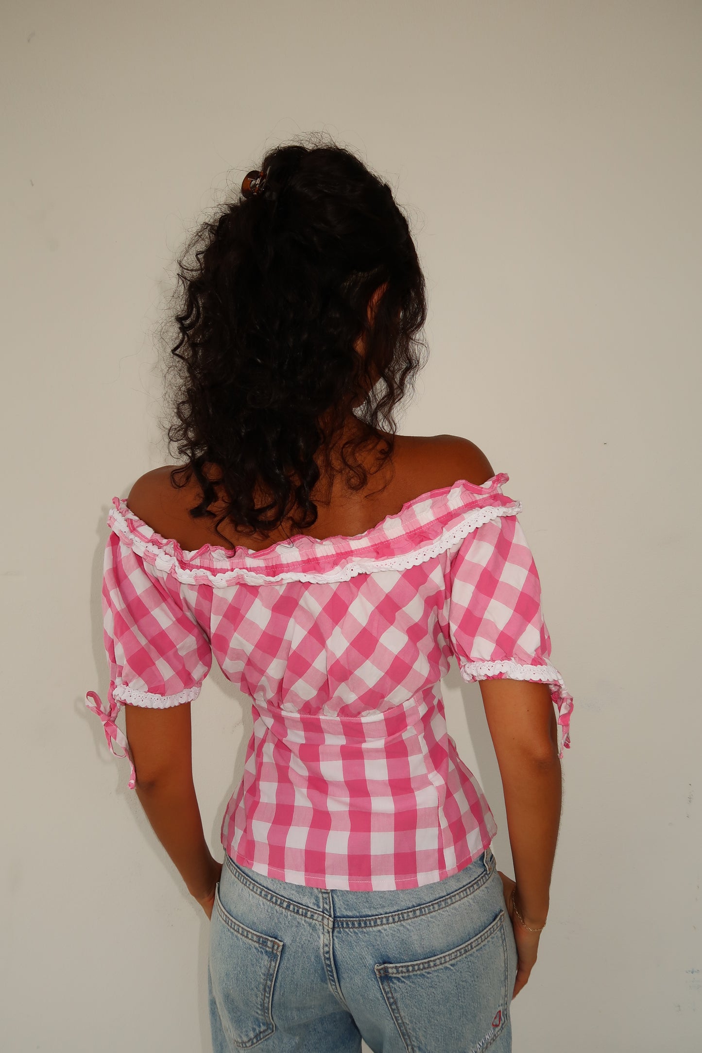 Rosie Gingham Blouse (XXS-XS)
