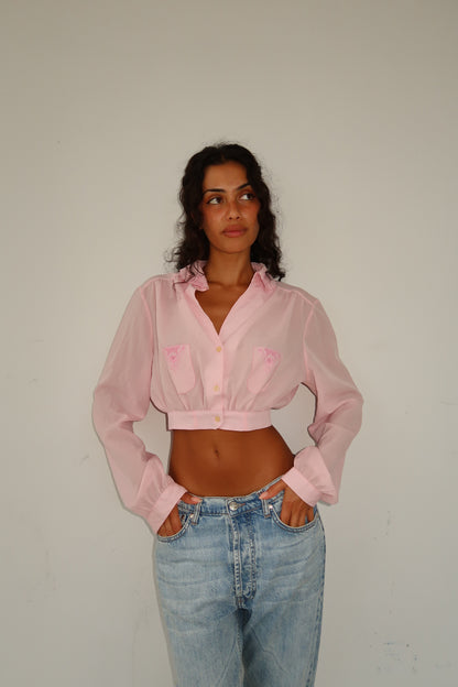 Rosewood Crop Shirt (XS)