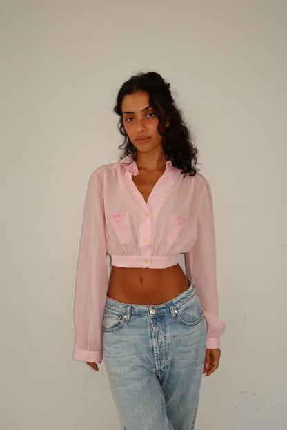 Rosewood Crop Shirt (XS)