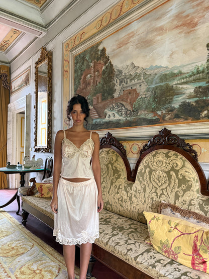 Ivory Lace Camisole Set (S-M)