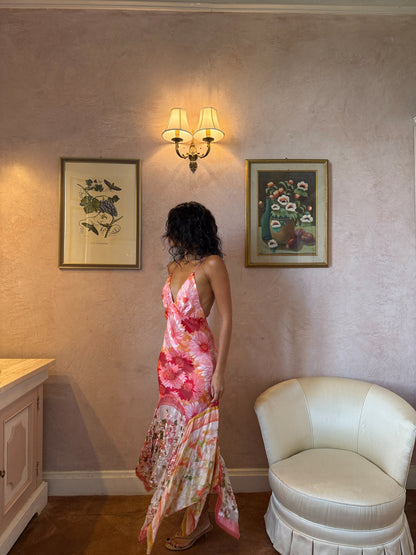 Peony Sunset Slip Dress (XS-S)