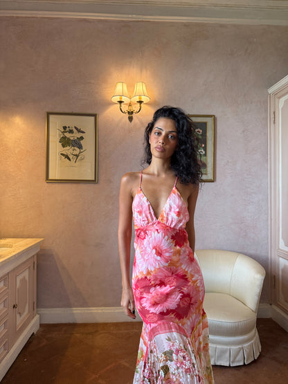 Peony Sunset Slip Dress (XS-S)