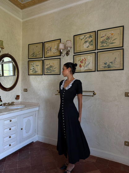 Midnight Collar Dress (XS-S)